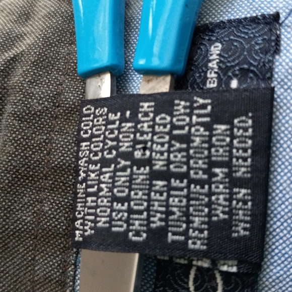 Cherokee Sz Med Shaket/shirt Olive Green with blue Inside - Picture 6 of 6